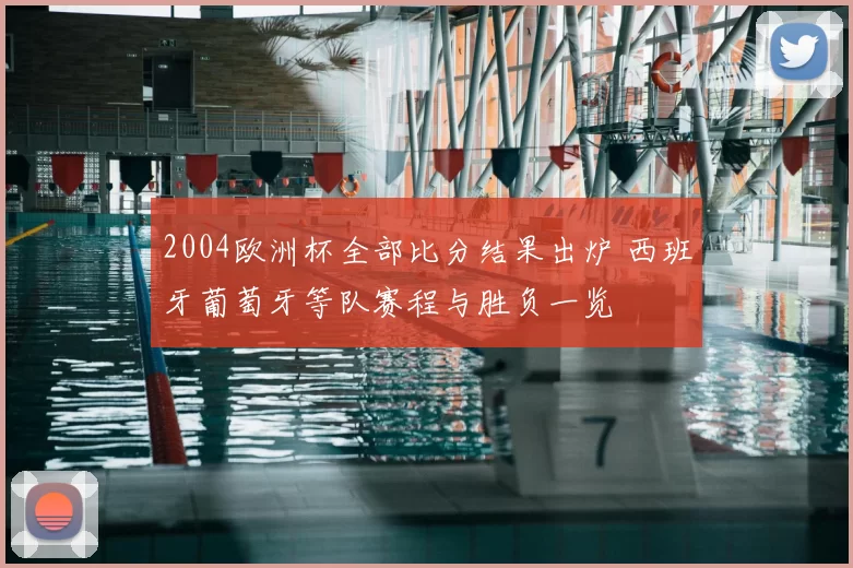 2004欧洲杯全部比分结果出炉 西班牙葡萄牙等队赛程与胜负一览